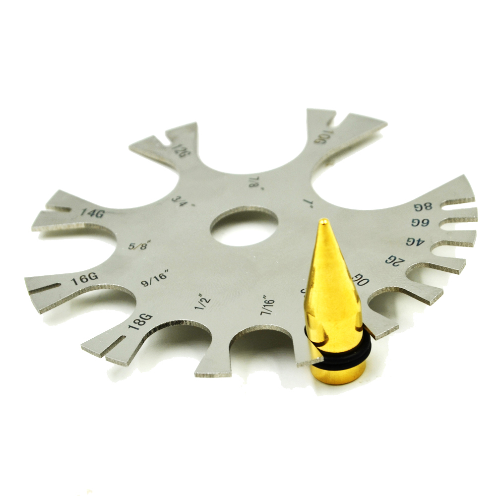Body Jewelry Measurements - Calibrador de acero inoxidable para Piercing