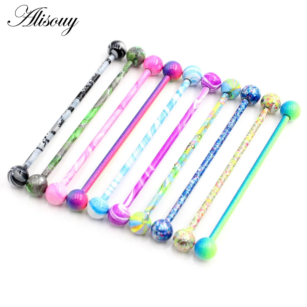 Industrial Barbell Long - Alisouy, 2 piezas, pendiente de bola