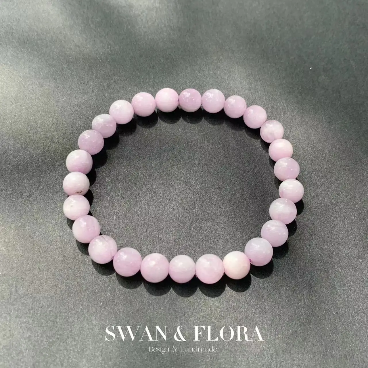 Body Jewelry Titanium - Pulsera Kunzite de cuarzo espodumeno Natural
