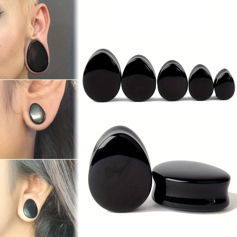 Body Jewelry Gauge Sizes - 1 par Hombres gota de agua