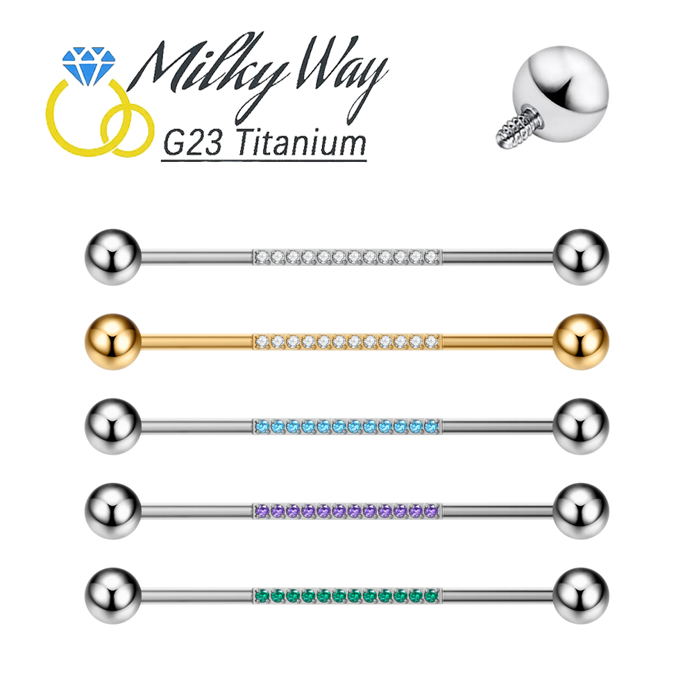Industrial Barbell Long - G23 joyería para Piercing corporal de