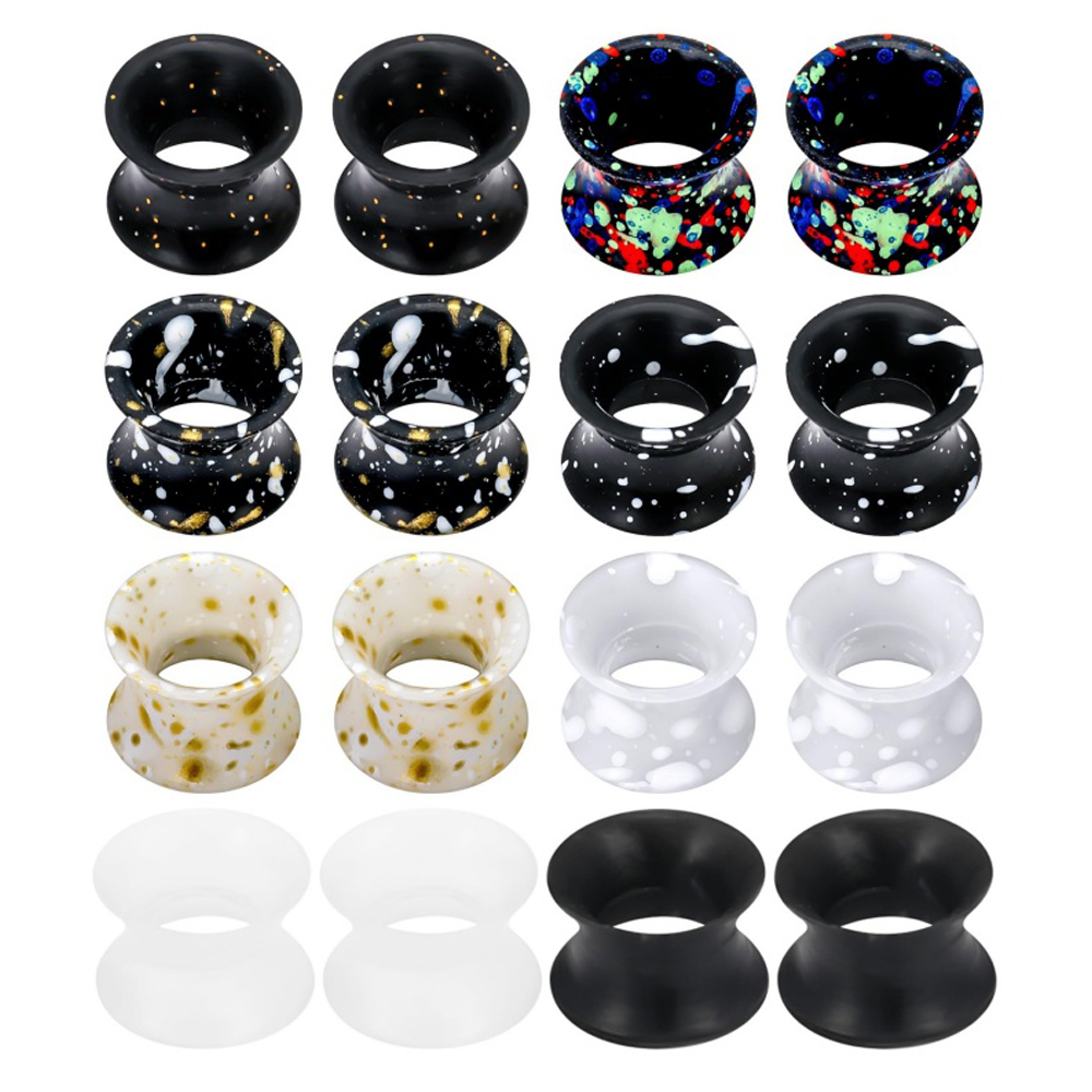Body Jewelry Gauge Sizes - Cálculos de silicona para oídos túneles