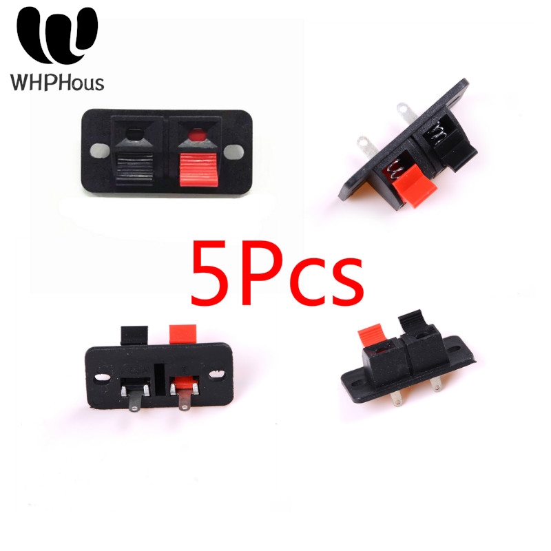 Threadless Push Pin - Terminal de conector de 2 posiciones,
