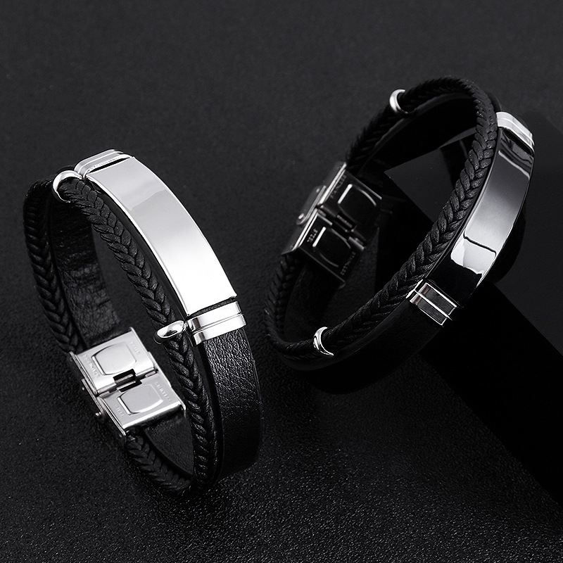 Body Jewelry Titanium - Pulsera de acero inoxidable personalizada Pulsera