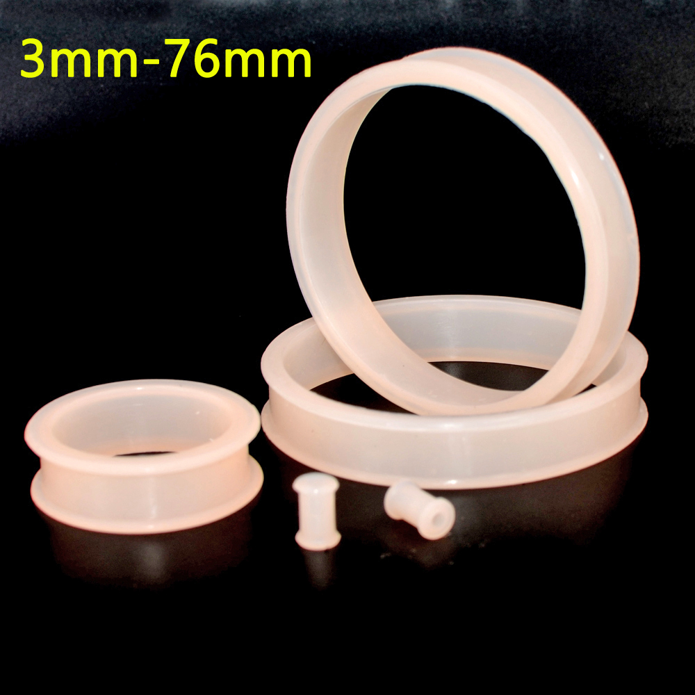 Body Jewelry Gauge Sizes - Dilatador de silicona Flexible para la