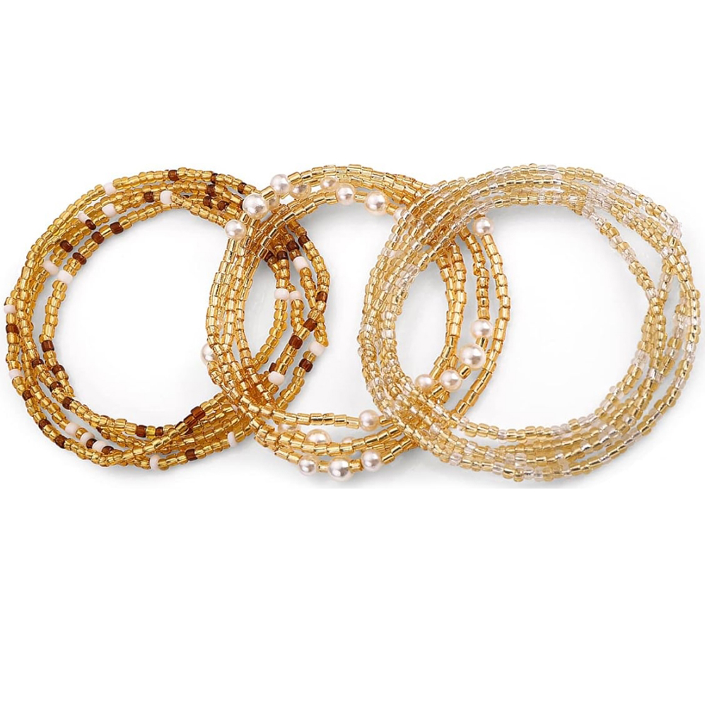 Body Jewelry Lot - Cadenas de Cintura Elásticas Africanas para