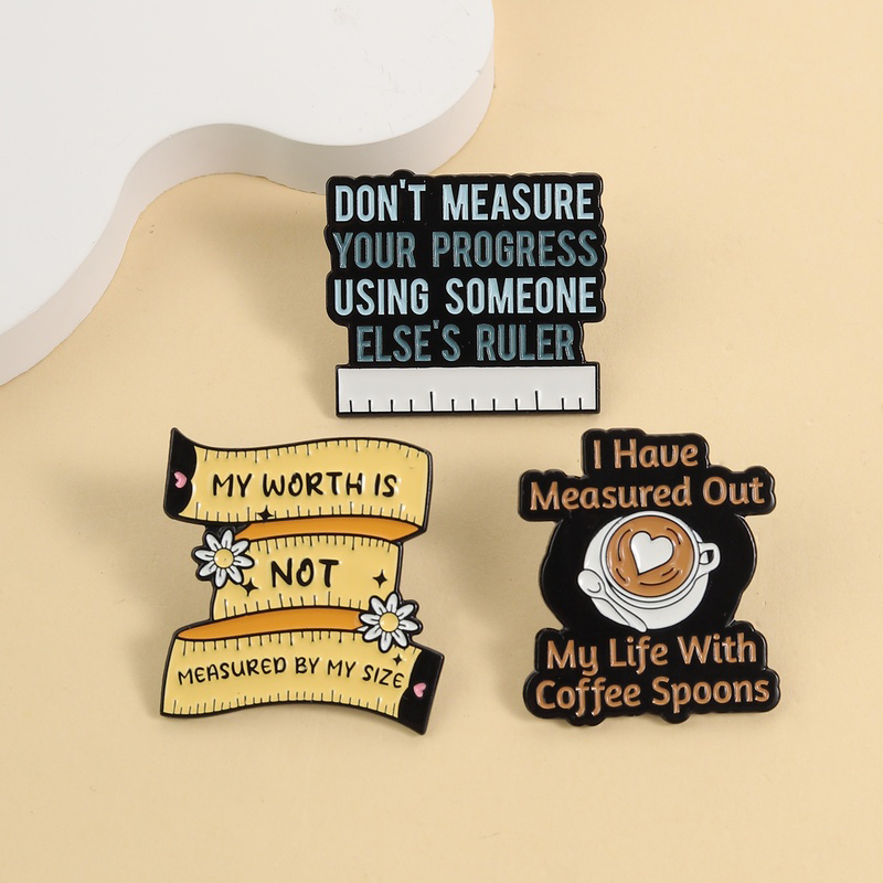 Body Jewelry Measurements - Pins de esmalte Body Positive, Broche