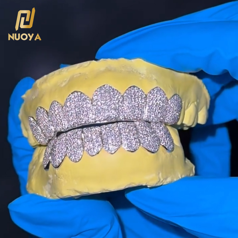 Body Jewelry Diamond - Grillz de Dientes Personalizados de Plata