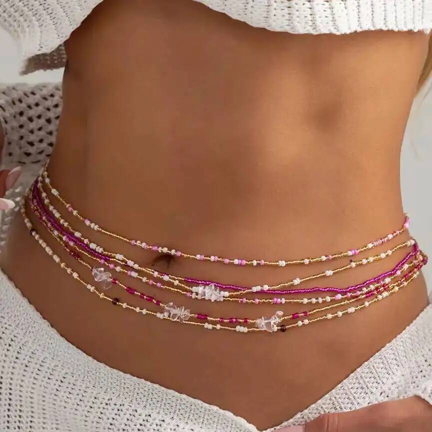 Body Jewelry Lot - SHIXIN Juego de 6 Cadenas de