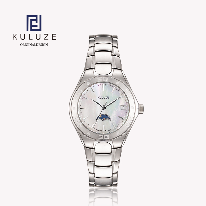 Body Jewelry Titanium - KULUZE-Reloj de titanio para mujer, accesorio