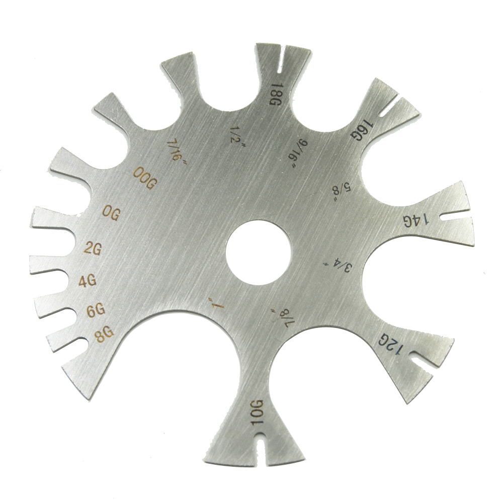 Calibrador de acero inoxidable - Body Jewelry Measurements reseña y precio