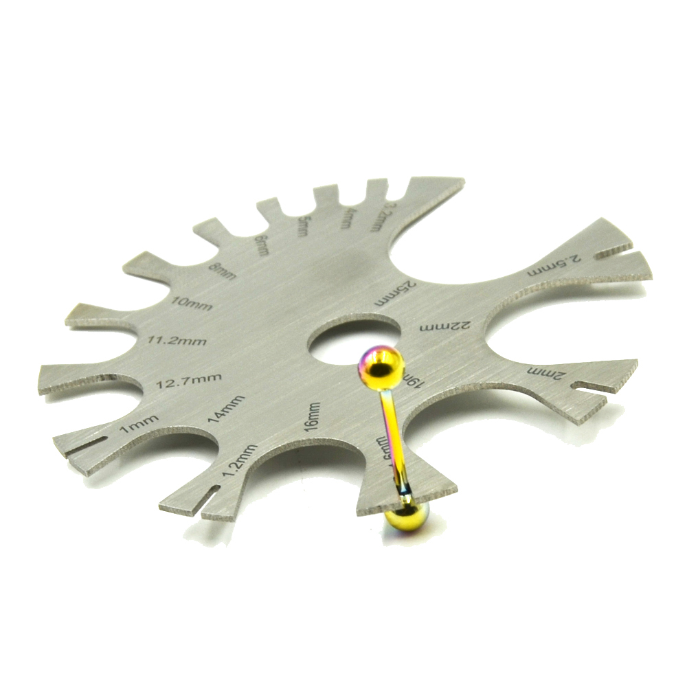 Calibrador de acero inoxidable - Body Jewelry Measurements reseña y precio