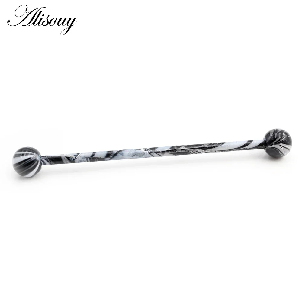 Alisouy, 2 piezas, pendiente d - Industrial Barbell Long reseña y precio