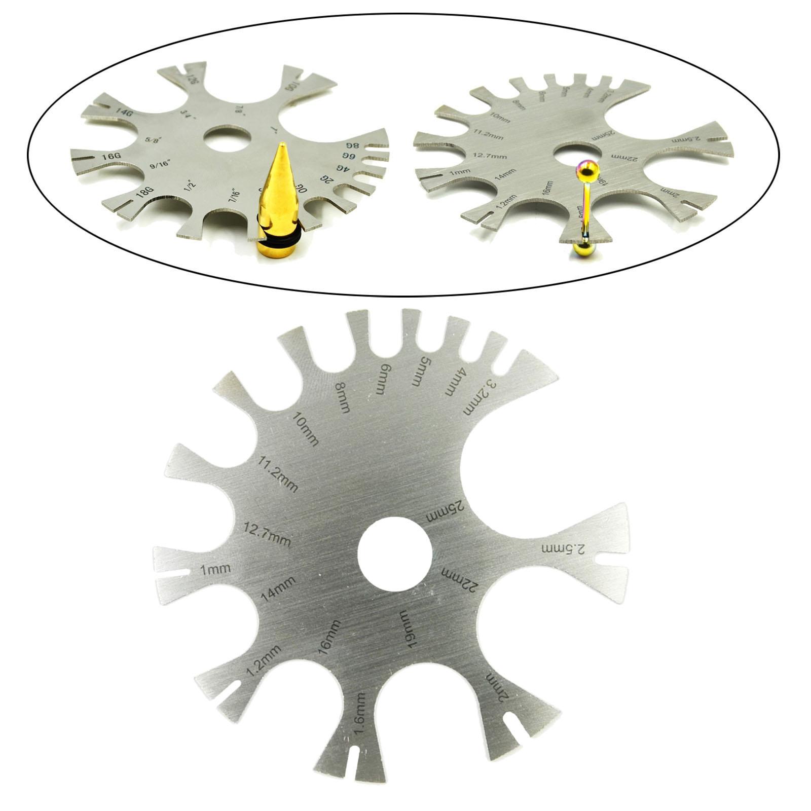 Medidores de piercings para jo - Body Jewelry Measurements reseña y precio