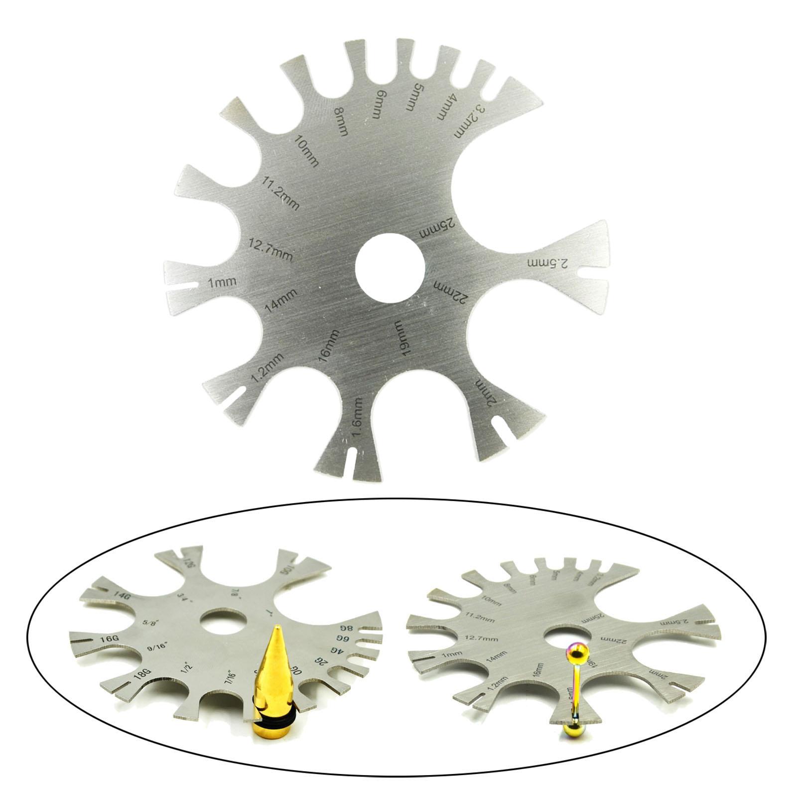 Medidores de piercings para jo - Body Jewelry Measurements reseña y precio