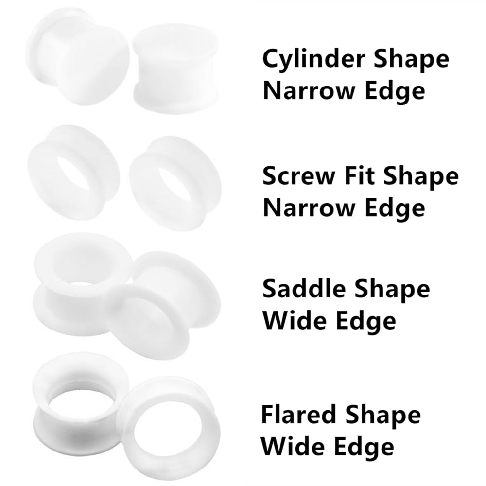 Dilatadores de silicona para o - Body Jewelry Gauge Sizes reseña y precio