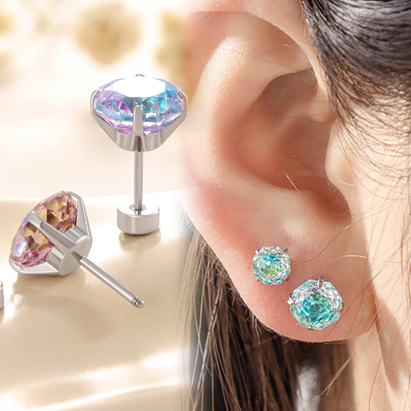 Pendientes de circonita cúbica - Body Jewelry Hypoallergenic reseña y precio