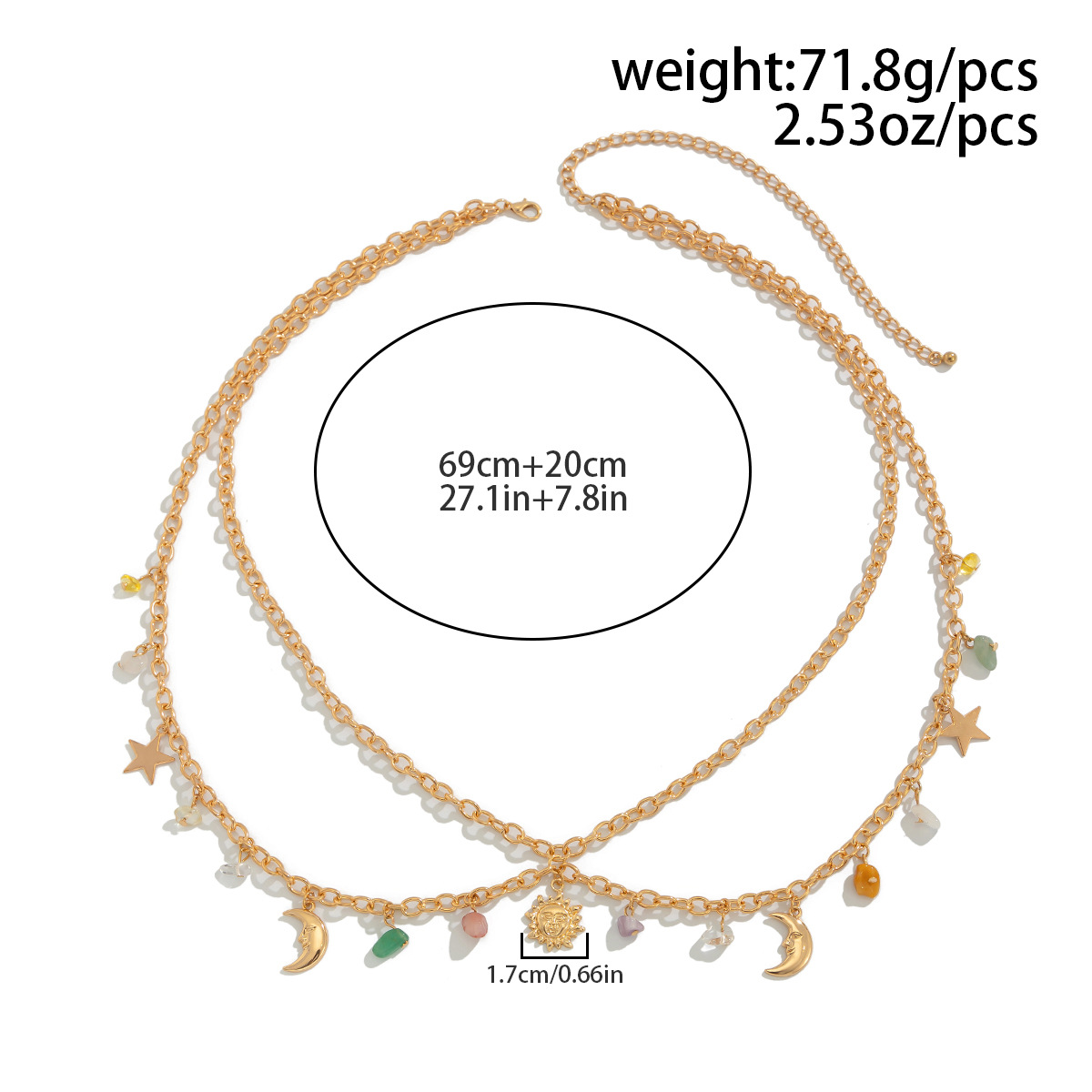 Cadena de cintura con colgante - Body Jewelry Gold reseña y precio