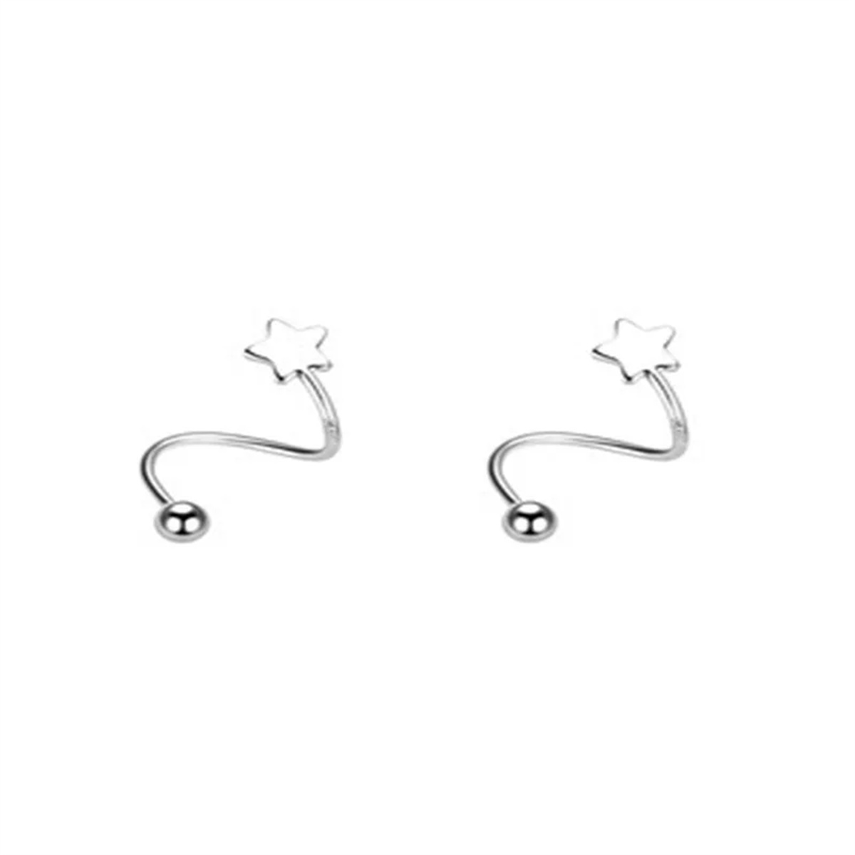 2 uds pendientes de tuerca de  - Body Jewelry Hypoallergenic reseña y precio
