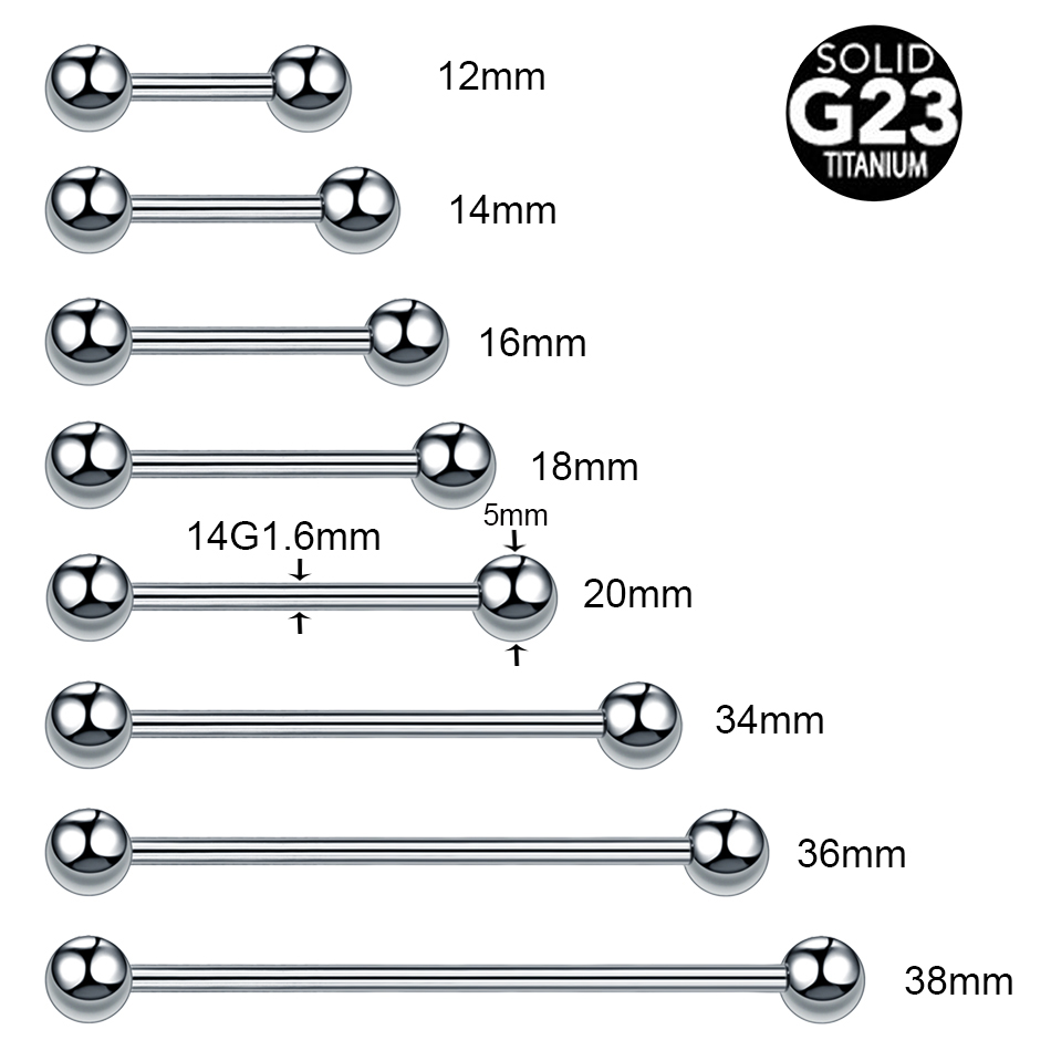 1/5 Uds. Piercing de hélice de - Industrial Barbell Long reseña y precio