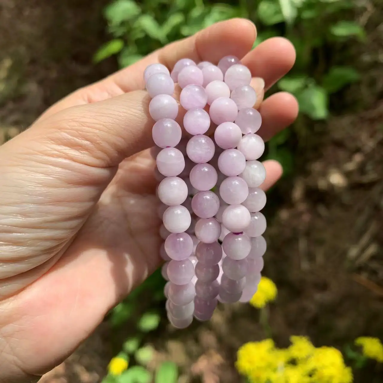 Pulsera Kunzite de cuarzo espo - Body Jewelry Titanium reseña y precio