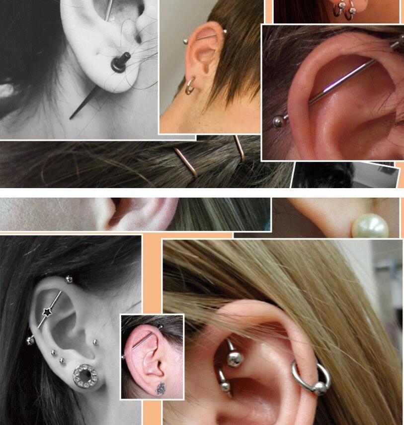 Piercing de acero inoxidable p - Industrial Barbell Long reseña y precio