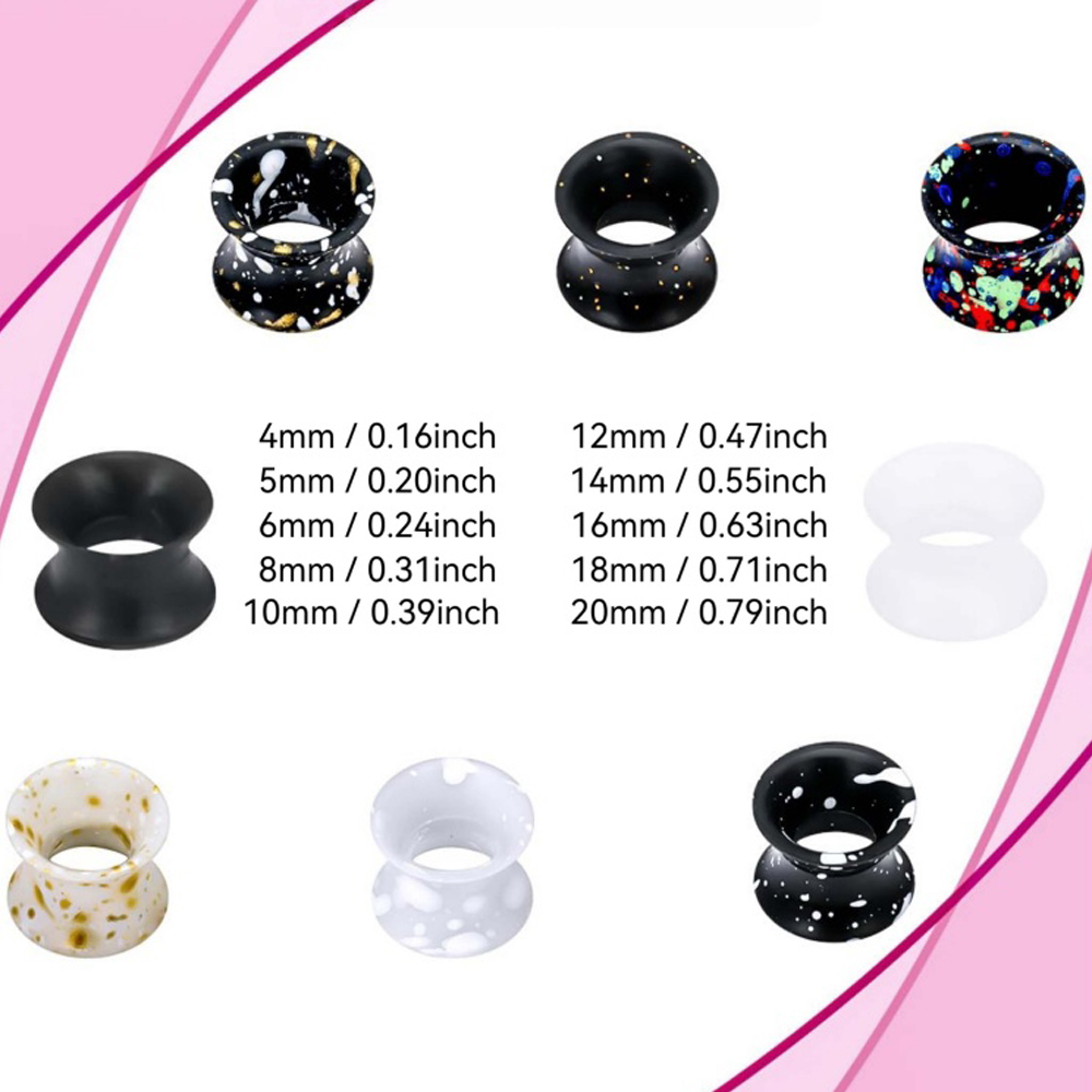 Cálculos de silicona para oído - Body Jewelry Gauge Sizes reseña y precio