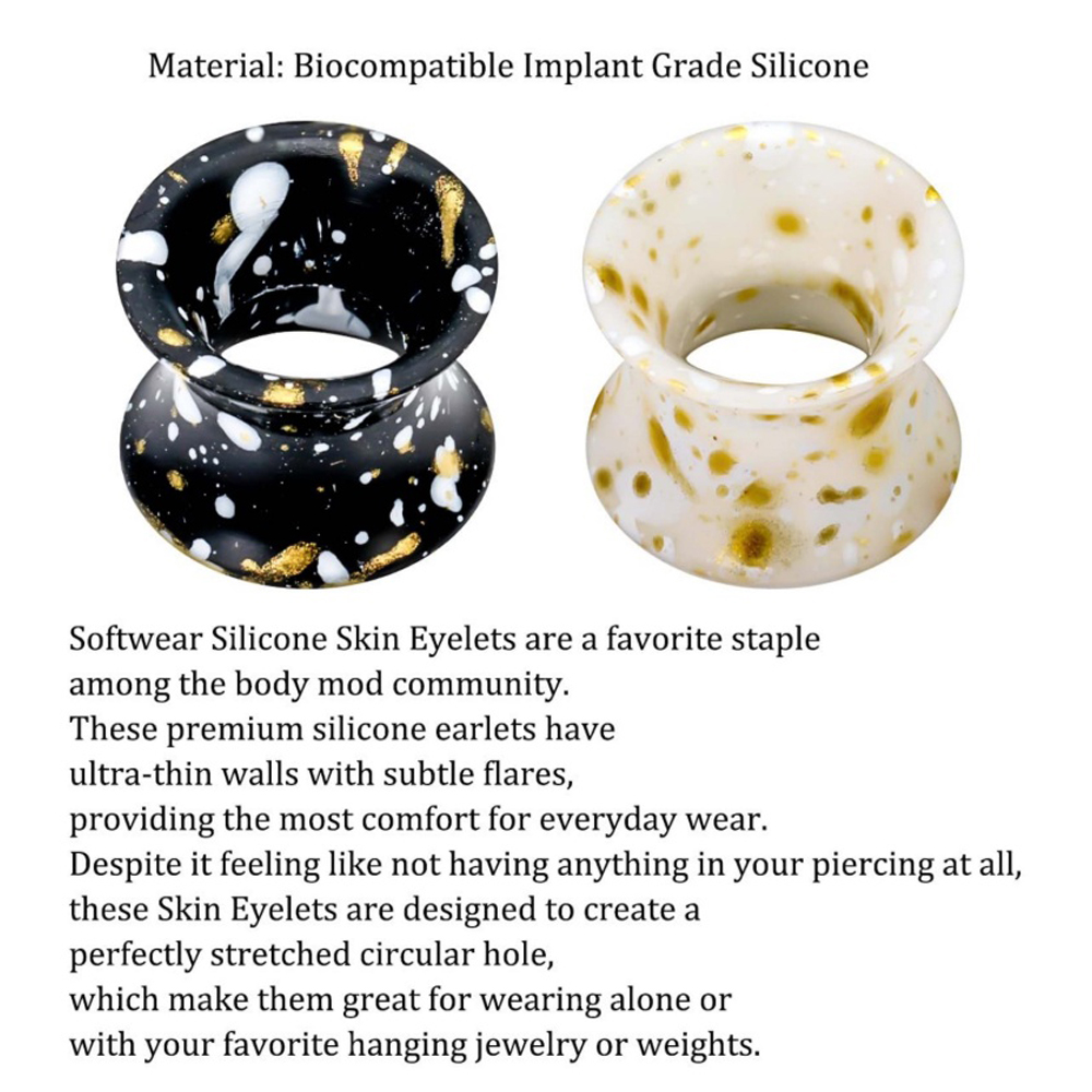 Cálculos de silicona para oído - Body Jewelry Gauge Sizes reseña y precio