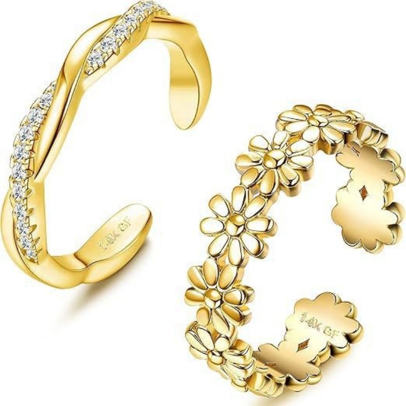 Anillo de pie de circón ajusta - Body Jewelry Lot reseña y precio