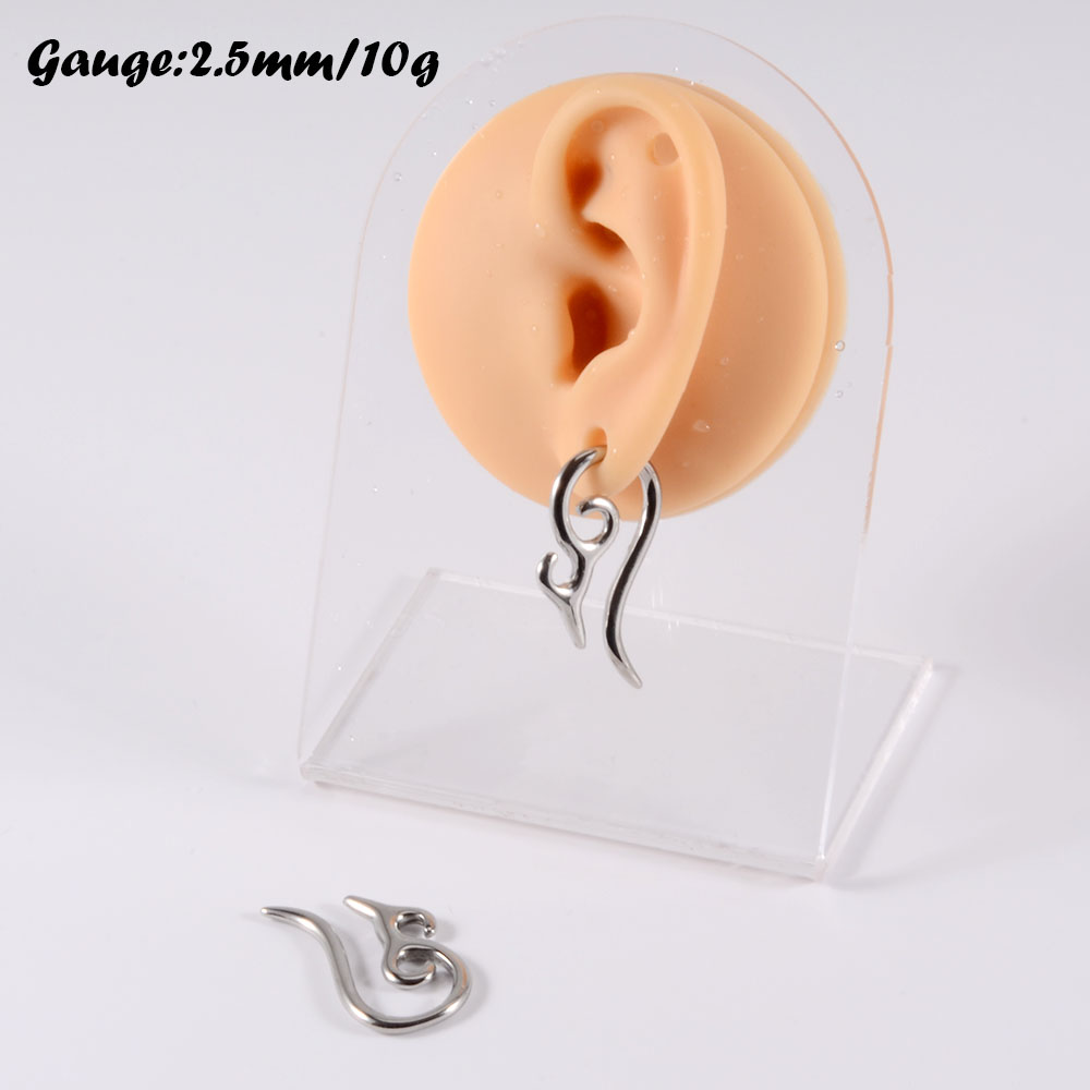 Par de pesas pesadas de acero  - Body Jewelry Gauge Sizes reseña y precio