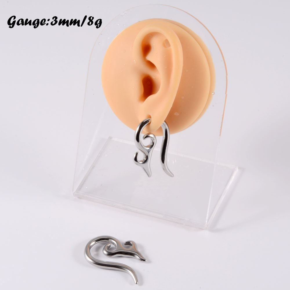Par de pesas pesadas de acero  - Body Jewelry Gauge Sizes reseña y precio
