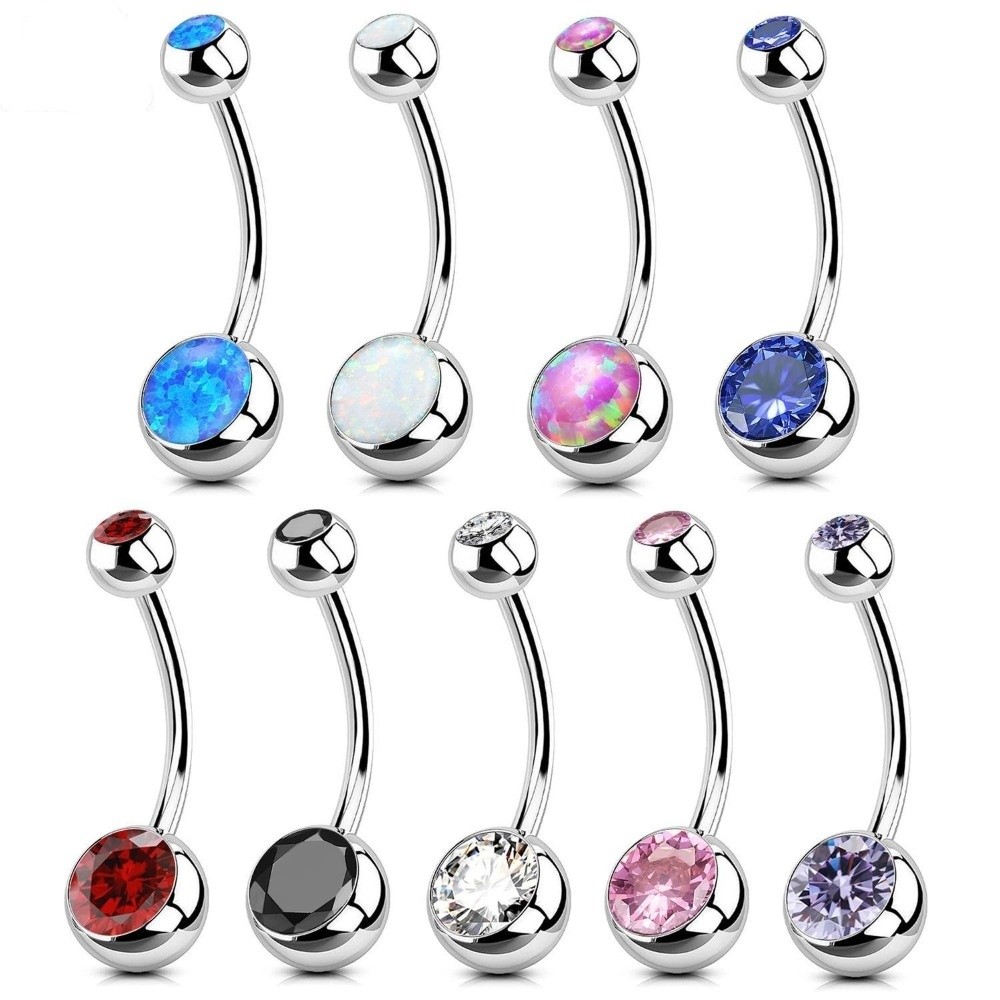 Anillos de ombligo de Material - Body Jewelry Titanium reseña y precio