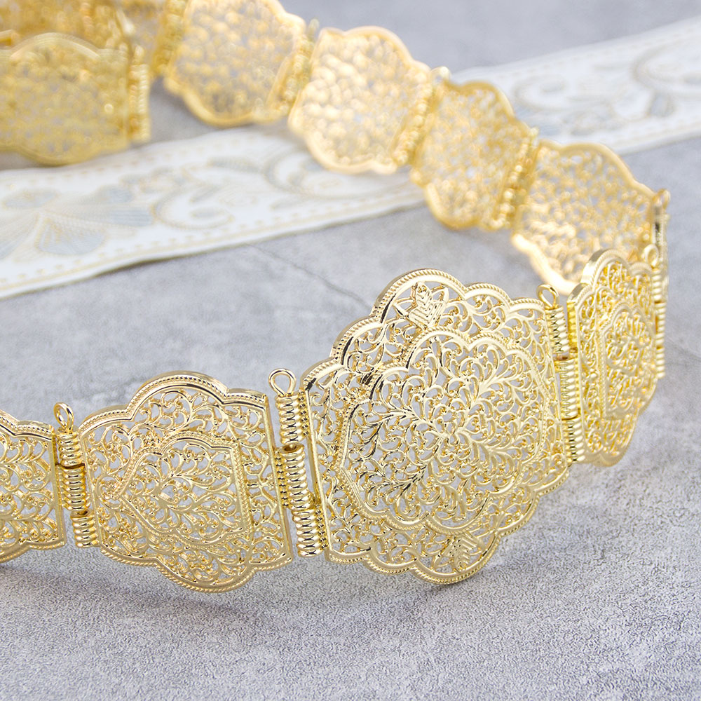 Cinturón caftán marroquí elega - Body Jewelry Gold reseña y precio