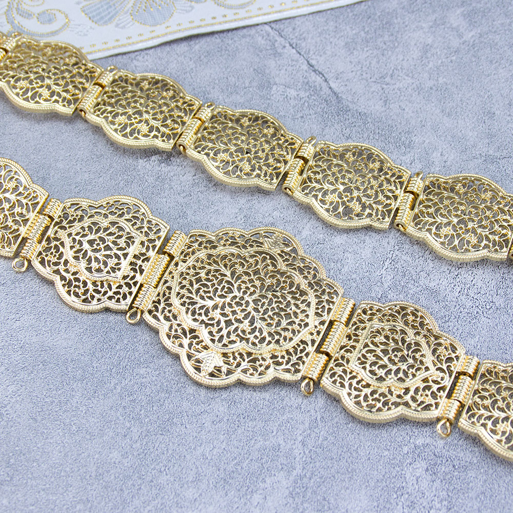Cinturón caftán marroquí elega - Body Jewelry Gold reseña y precio