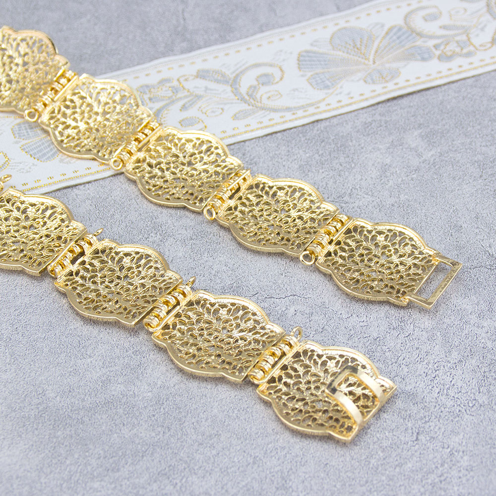 Cinturón caftán marroquí elega - Body Jewelry Gold reseña y precio
