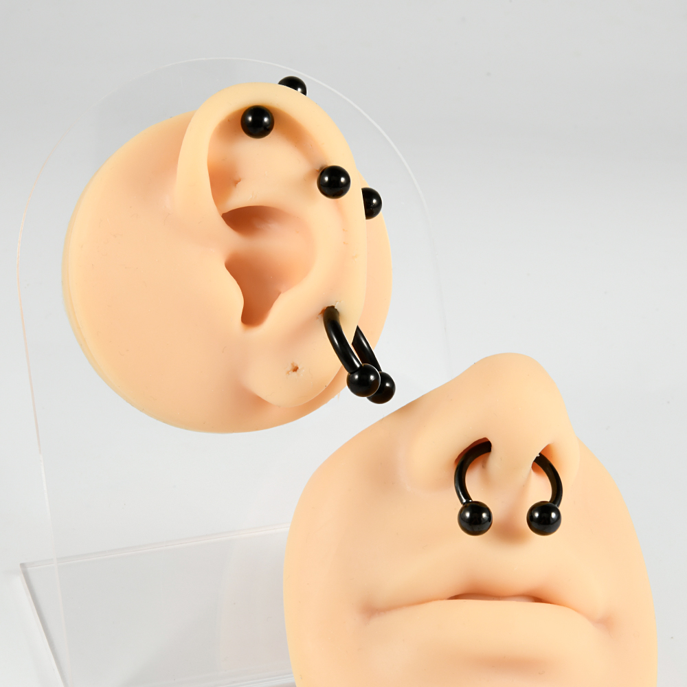 Mancuerna de acero inoxidable  - Body Jewelry Gauge Sizes reseña y precio
