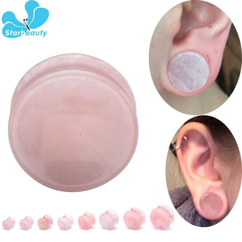 Expansor de piedra orgánica de - Body Jewelry Gauge Sizes reseña y precio