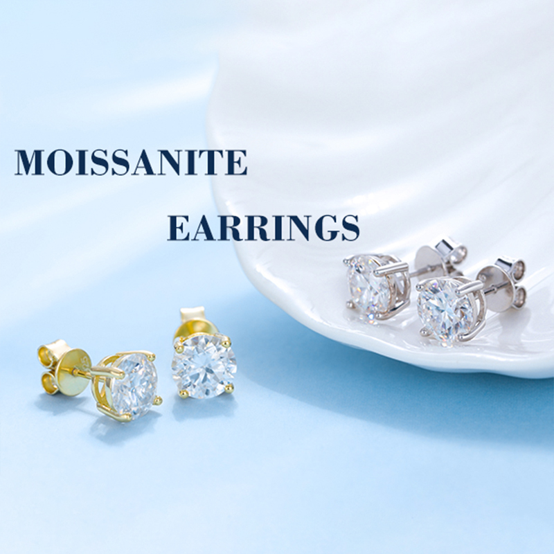 Pendientes clásicos de moissan - Body Jewelry Diamond reseña y precio