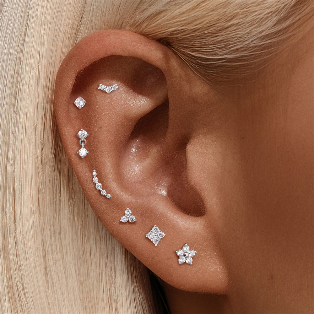 ROXI-pendiente Piercing de flo - Body Jewelry Diamond reseña y precio