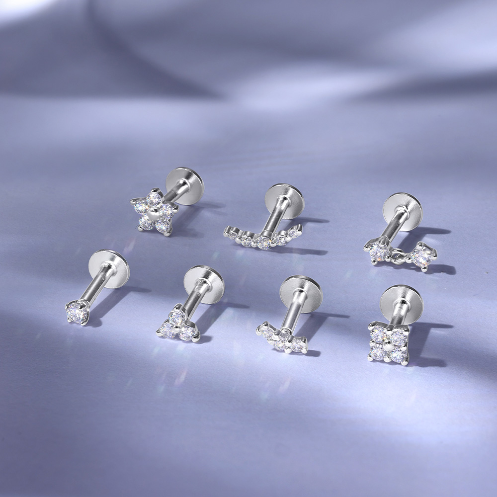ROXI-pendiente Piercing de flo - Body Jewelry Diamond reseña y precio