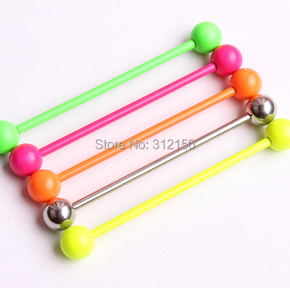 2 piezas 14G 1,6mm anillo para - Industrial Barbell Long reseña y precio