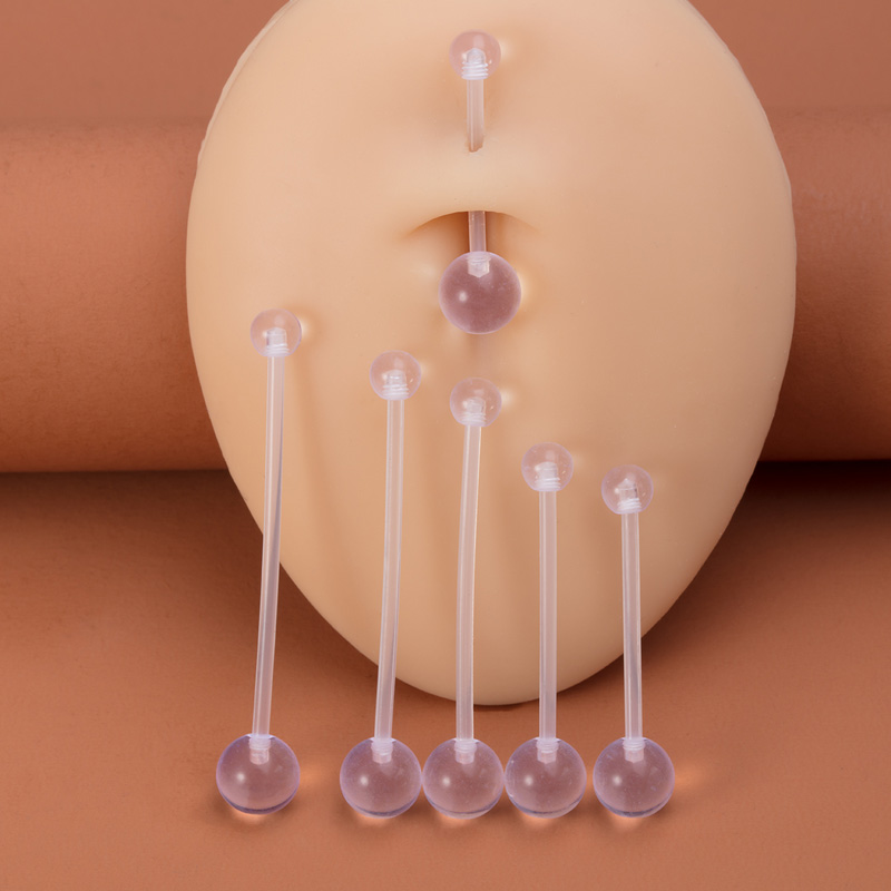 Piercing de ombligo Flexible,  - Industrial Barbell Long reseña y precio