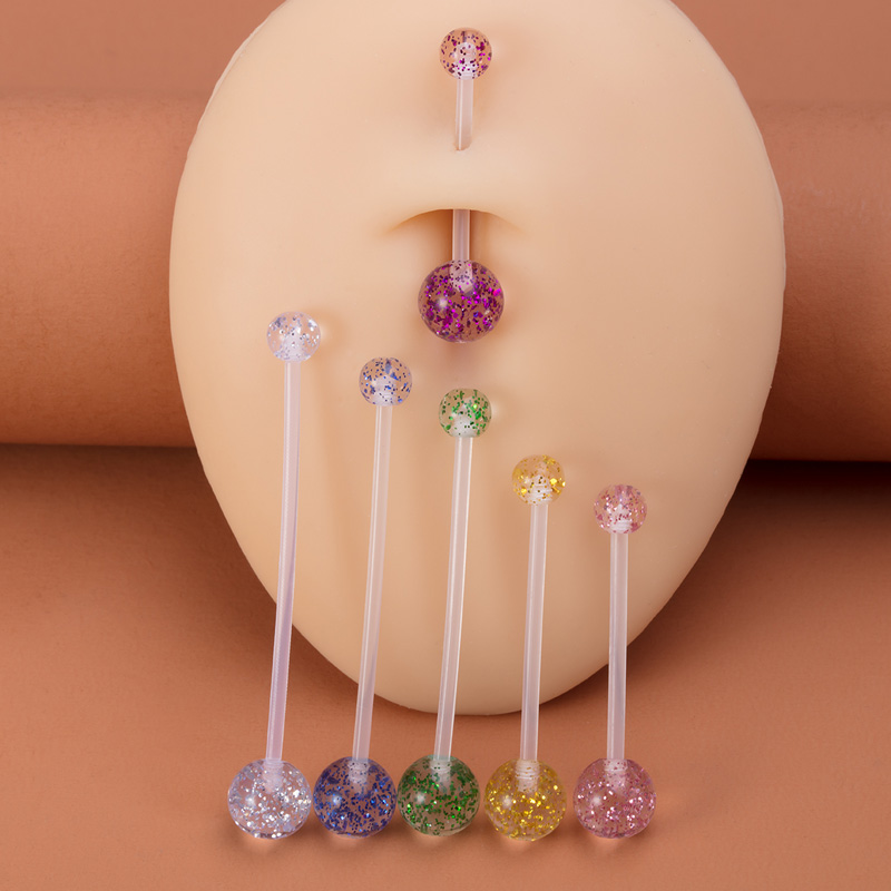 Piercing de ombligo Flexible,  - Industrial Barbell Long reseña y precio