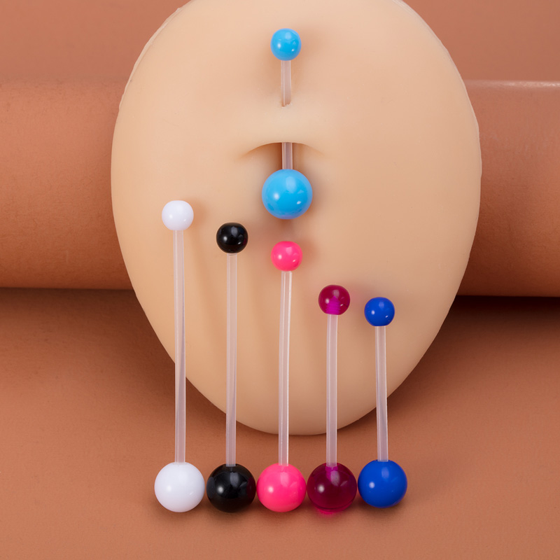 Piercing de ombligo Flexible,  - Industrial Barbell Long reseña y precio