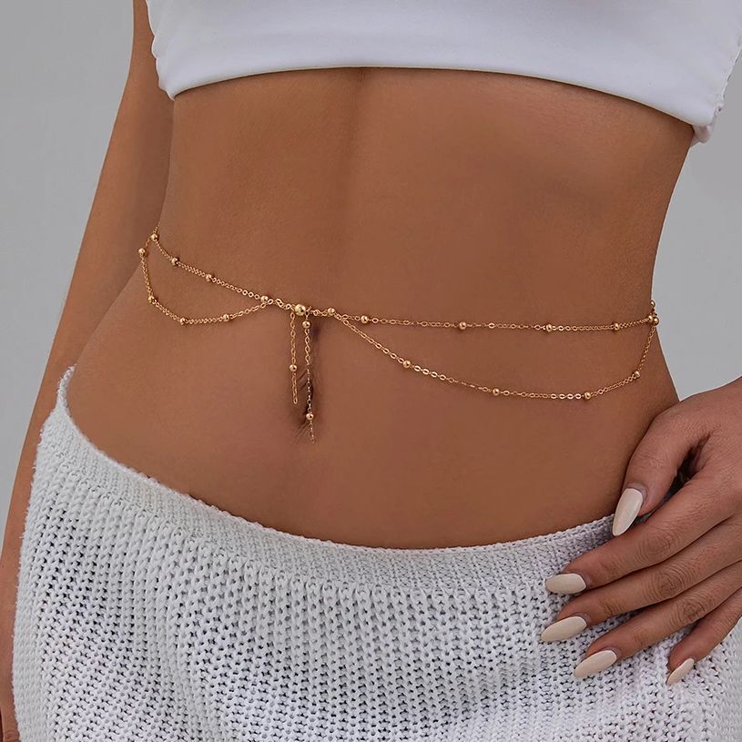 KunJoe, cadena de cuentas fina - Body Jewelry Gold reseña y precio