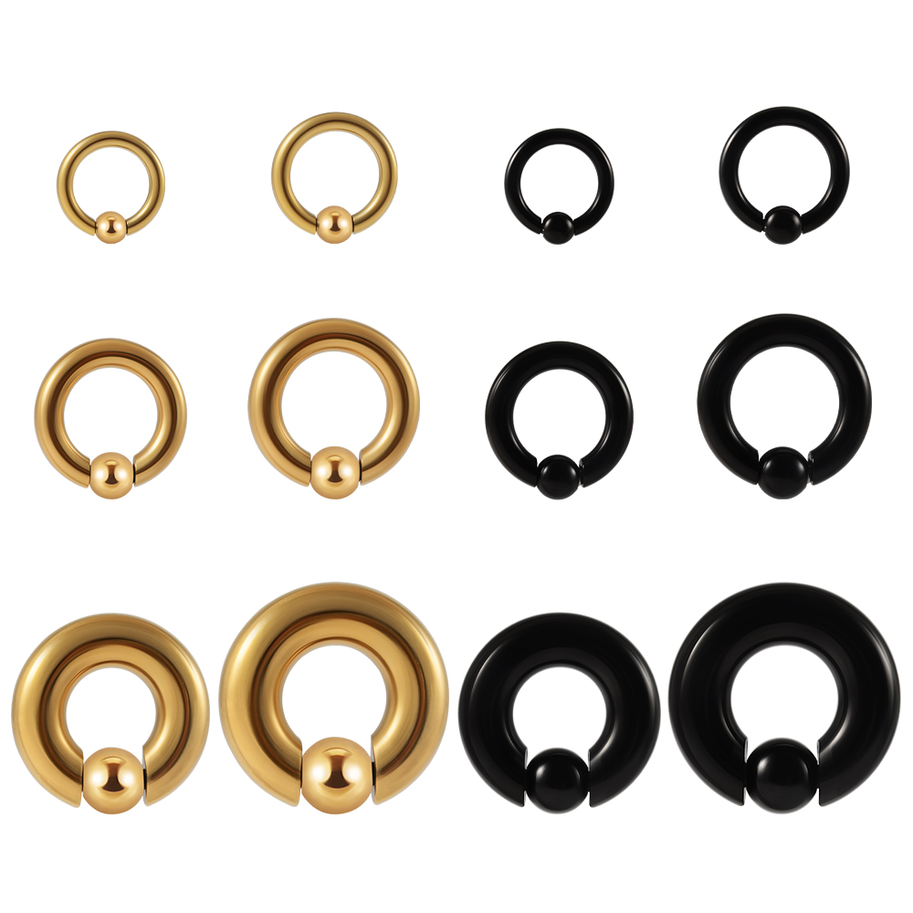 1 pieza de acero inoxidable de - Body Jewelry Gauge Sizes reseña y precio