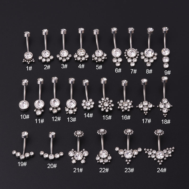 Anillos de Ombligo de Zirconia - Body Jewelry Titanium reseña y precio
