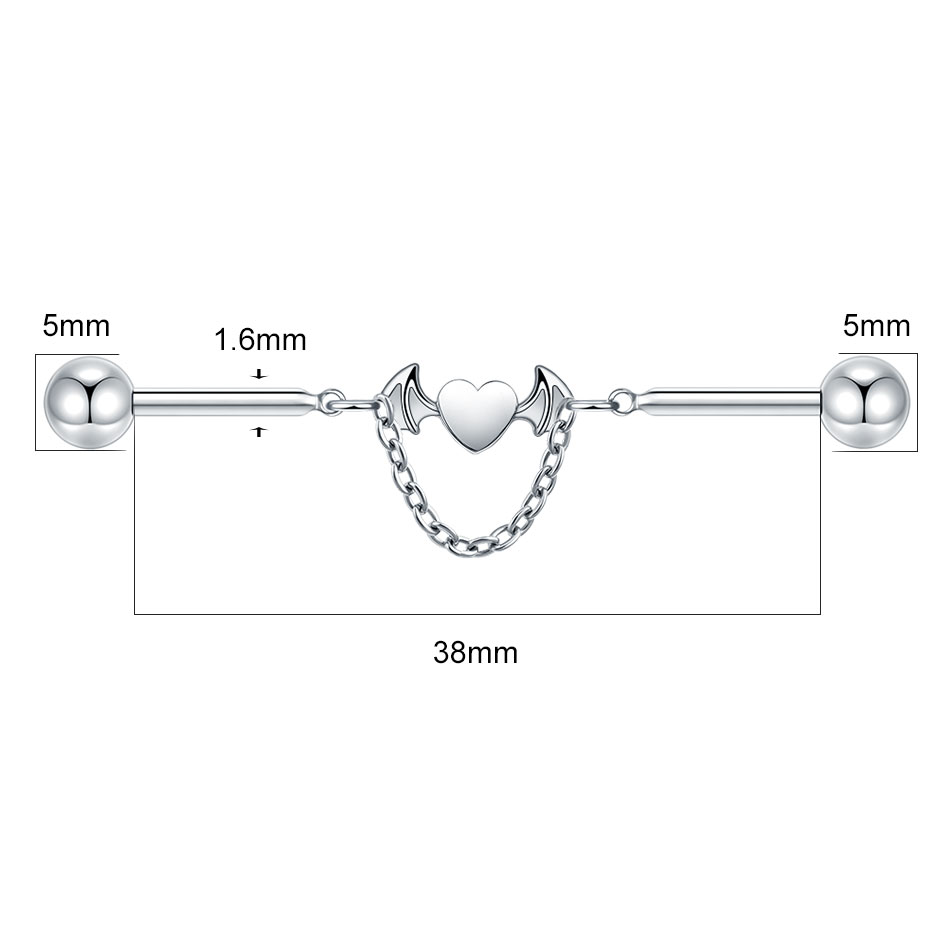Piercing de hélice Industrial  - Industrial Barbell Long reseña y precio