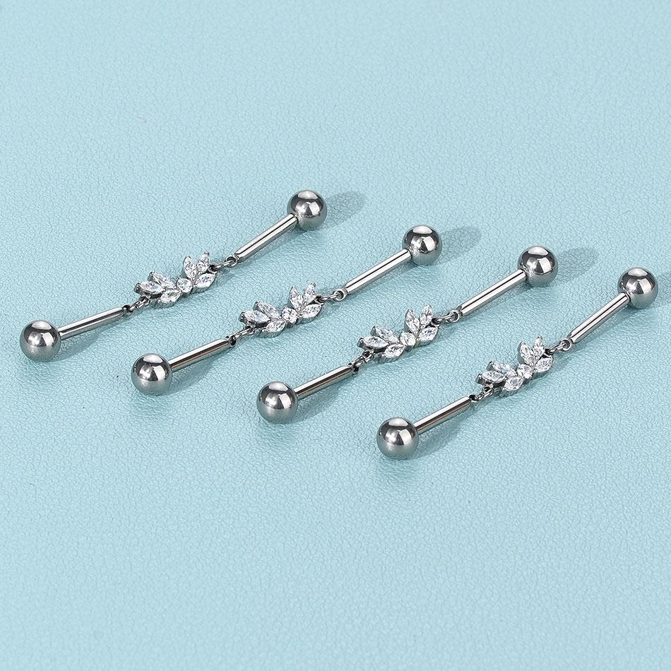 Piercing de hélice Industrial  - Industrial Barbell Long reseña y precio