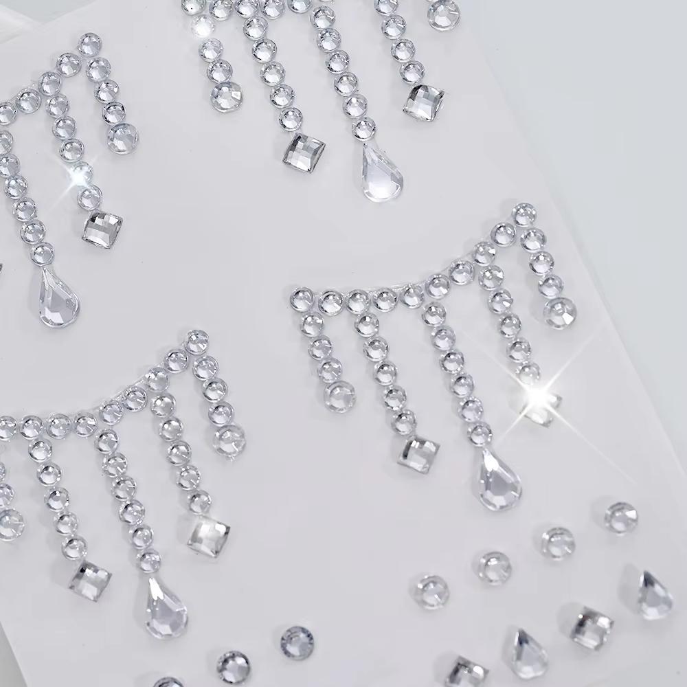 1/5 Hojas Joyas de cara pegati - Body Jewelry Diamond reseña y precio
